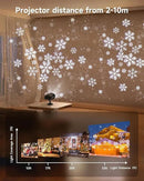 Double Head Christmas Snowflake Outdoor Projection Light,Waterproof Christmas Lights, 180°Rotation Christmas Lights Outdoor, Suitable for Indoor Holiday Christmas Garden Patio Decorations (L) by GreenHaven Gardens