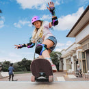 Adjustable Kids Bike Helmet with Knee & Elbow Pads Set, Color Gradient Design for Boys and Girls Aged 3-14+, for Skateboarding, Scooter, Roller & Inline Skating, Longboard by TinyTreasures Baby Boutique