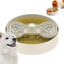 Slow Feeder Dog Bowl with Lick Mat and Puzzle Inserts - Non-Slip Base, Adjustable Speed Design, Dishwasher Safe for Large Dogs,Yellow by CozyNest Decor