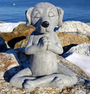 Meditating Dog Statue Buddha - Zen Dog - Namaste– Top Collection Tranquility and Peacefulness for Your Fairy Garden. 4¾ Inches Tall Miniature Gnome Figurine by GreenHaven Gardens