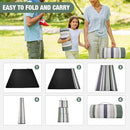 Picnic Blankets Outdoor Extra Large - 80"x80" Portable Waterproof Picnic Blanket, Machine Washable 3-Layer Foldable Picnic Mat with Sandproof Backing for Grass, Park, Hiking, Concerts (GreenStrip) by TinyTreasures Baby Boutique