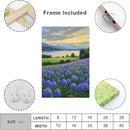 The lavender scenery all over the lake at sunset is suitable for posting in the living room bedroom office landscape poster wall painting by CozyNest Decor