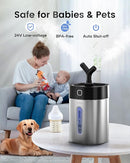 Feekaa Stainless Steel Humidifier Easy Clean, 1Gal/4L Cool Mist Humidifiers for Bedroom, Dishwasher Safe Humidifier Large Room, Humidifiers for Bedroom Baby Nursery Living Room Office, Black by TinyTreasures Baby Boutique