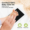 4-Pack Inkless Baby Hand and Footprint Kit - Mess Free Ink Pad for Newborn Keepsake, Dog Nose & Paw Print Kit, Clean Touch Ink Pad for Baby Hand & Footprints, Ideal New Mom Gifts (Jet/Navy, Large) by TinyTreasures Baby Boutique