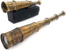 ALADEAN Vintage Spyglass Telescope Engraved PSALM 32:8 - Find Best Pathway - Inspirational Gifts Meaningful Gift Gadget Functional 16" Brass Spyglass with Brilliant Magnification in Gift Box by TinyTreasures Baby Boutique