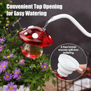 NiHome Glass Mushroom Plant Self Watering Globe Set of 3 Colors, Durable Hand-Blown Glass Bulbs Automatic Home Plant Hydration System for up to 3 Weeks, Easy Refill Design with Adjustable Flow Rate by GreenHaven Gardens