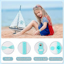 Kids Waterproof Airtag Bracelet Compatible with Apple AirTag, Hidden Silicon Protective Case for Air Tag GPS Tracker Holder, Adjustable Anti-Lost Watch Band for Toddler Child (Cyan & Pink) by TinyTreasures Baby Boutique