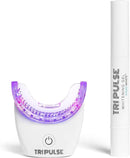 TriPulse Teeth Whitening LED Light Kit - 20 LED Lights - Hydrogen Peroxide + Carbamide Peroxide - 7 Shades Whiter in 7 Days - Safe On All Dental Work - BPA Free Mouthpiece by CozyNest Decor