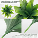 Fake Plants Artificial Agave Plants,Large UV Resistant Fake Agave Planters for Indoor and Outdoor Decorating Tropical Plant Succulents Greenery Indoor Decor((2Pack Light Green) 13.8" by GreenHaven Gardens