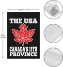 The US Canada’s 11th Province Seasonal Garden Flag 12x18 Double Sided Funny Banner for Indoor by GreenHaven Gardens