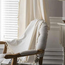 Sutuo Home Boho Curtain with Handmade Tassels, Rod Pocket Window Treatment Vintage Rustic Bohemian French Farmhouse Semi-Blackout Solid Drape for Bedroom, 1 Panel 59" W x 84" L,Cream White by CozyNest Decor