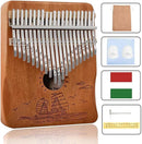 Finger Piano Kalimba 21 Keys, Calimba, Kalimba 21 Key with Tuning Hammer and Instructions, Sail Away Thumb Piano for Adults and Beginners(Brown) by TinyTreasures Baby Boutique