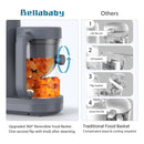 Baby Food Maker Bellababy Baby Food Processor, Puree Blender Steamer with Reversible Steam Basket, One Button Easy Operation & Large Opening for Easy Cleaning by TinyTreasures Baby Boutique