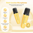 Mini Karaoke Machine for Kids Adults：Portable Bluetooth Karaoke Speaker with 2 Wireless Microphones and Lights for Home Party, Christmas Birthday Gifts for 4-12+ Years Old Girls Boys(Yellow) by TinyTreasures Baby Boutique