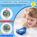 b&h Silicone Baby Bath Thermometer - Safety Digital Infant Bathtub Temperature Thermometer, Color-Coded Display, Quick-Read, Detachable Silicone Jacket, Dishwasher Safe, Temperature Toy by TinyTreasures Baby Boutique