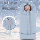 Yoofoss Stroller Cover for Winter, Toddler Stroller Footmuff Universal for Most Stroller, Water Resistant Warm Coral Baby Stroller Bunting Sleeping Bag Blue by TinyTreasures Baby Boutique