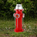 Fake Fire Hydrant Statues for Dogs to Pee On, 14.5" Solar Light Fire Hydrant with Glowing Paw Prints for Garden Statues Lawn Outdoor Decorations by GreenHaven Gardens