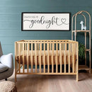 flowtorely Always Kiss Me Goodnight Wall Sign For Master Bedroom Above Bed Wall Decor 40''×15'' Large Rustic Solid Wood Frame For Farmhouse Couples Above bed Wall Art Decoration (Black) by CozyNest Decor