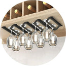 Bariboo Wine Glass Storage Case – Hang 8-12 Glasses on Your 18.7 x 9 x 1.7 In., Dust-Free Wine Glass Holder – Under-Shelf & Under-Cabinet Wine Glass Holder Rack with Assembly Manual & Video by CozyNest Decor