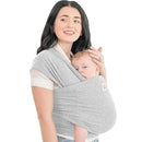 KeaBabies Baby Wrap Carrier - All in 1 Original Baby Carrier Newborn to Toddler Sling, Easy to Wear, Hands Free Bonding, Lightweight, Breathable Infant Wraps (Light Heather) by TinyTreasures Baby Boutique
