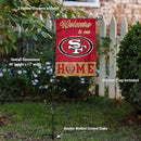 WinCraft San Francisco 49ers Welcome to Our Home Garden Flag and Flagpole Mount by GreenHaven Gardens
