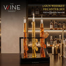 3 Gun Whiskey Decanters Set AR15, AK47, & Rifle Gun Decanter Set 1000ml