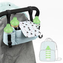 Accmor Formula Dispenser On The Go, 5 Compartments Stackable Formula Container for Travel, Baby Milk Powder Kids Snack Container, BPA Free by TinyTreasures Baby Boutique