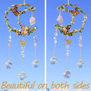 Suncatcher - Amethyst Moon Crystal Sun Catcher Window Hanging, Good Luck Charms Gifts for Women Chrismas Thanksgiving Birthday Crystal by GreenHaven Gardens