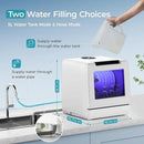 EUHOMY Portable Dishwasher Countertop Dishwashers, 8 Programs Mini Dishwasher, 5L Built-in Water Tank and Inlet hose, Self Clean, Baby Care, Air Dry Function, for Apartments & RVs, No Hookup Needed by CozyNest Decor