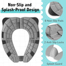 Travel Potty Seat for Toddler & Kid, Maliton Portable Potty Seat with Storage Bag, Foldable Potty for Toddler Travel, Non-Slip Potty Training Toilet Seat Cover with Splash Guard (Grey) by TinyTreasures Baby Boutique