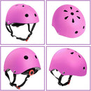 Adjustable Helmet for Ages 3-16 Kids Toddler Boys Girls Youth,Protective Gear with Elbow Knee Wrist Pads for Multi-Sports Skateboarding Bike Riding Scooter Inline skatings Longboard Roller Skate by TinyTreasures Baby Boutique