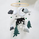 Woodland Mobile for Crib Bear Baby Mobile for Crib Woodland Crib Mobile for Boys Girls Forest Baby Nursery Mobile for Bassinet by CozyNest Decor