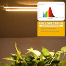 LED Grow Light Strips, Grow Lights for Indoor Plants Full Spectrum 3000K, 96 LEDs Plant Light with 3/9/12H Timer, 10 Dimmable Levels for Seedling Succulent, 2 Head 13 Inches by GreenHaven Gardens