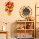 RECUTMS Fall Leaves Hanging Plant Artificial Fall Leaves Garland with Berry Fake Autumn Wall Hanging Leaf Vines for Home Halloween Party Door Frame Fireplace Decoration(Orange with Berry) by CozyNest Decor