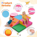 Lischwert Foam Climbing Blocks for Toddlers 1-3, 7pcs Soft Play Set with Crawling Exploration Toys, Indoor Outdoor Infant Safe Blocks for Baby Gym Toddler Playground by TinyTreasures Baby Boutique