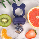 Bessentials Baby Fresh Fruit Food Feeder - 2 Pack Silicone Baby Mesh Feeders for Infant Safe Self Feeding |3 Sizes Food Pouches Included| Suitable for Baby 4m+ (Dark Red & Navy Blue) by TinyTreasures Baby Boutique