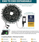Christmas String Lights End-to-End Plug 8 Modes 108FT 300 LED IP55 Outdoor Waterproof UL Certificated Indoor Fairy Lights Garden Patio Wedding Christma Trees Parties Decoration Warm White by GreenHaven Gardens