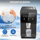 Nugget Ice Maker Countertop, 50LBS/Day with 5LBS Storage Bin, Water Dispenser Countertop Ice Maker Machine Stainless Steel, Soft Chewable Pellet Ice Machine for Home Bar Kitchen Office, Self-Cleaning by CozyNest Decor