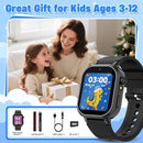 Kids Waterproof Smart Watch Boys Gift Age 3-12 with 39 Game HD Touch Screen Music Player Video Camera Pedometer Alarm Clock Birthday Gift for 6 7 8 9 Year Olds Black by TinyTreasures Baby Boutique