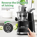 Aeitto Cold Press Juicer with Large Feed Chute, Large Capacity, Juicer Machines for Fruits and Vegetables, Slow Masticating Juicer Self Feeding, Easy to Clean, High Juice Yield by CozyNest Decor