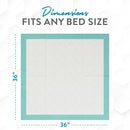 Inspire Extra Large Super Absorbent Disposable Bed Pads for Incontinence (36" X 36" Pack of 50) Ultra Thick and Absorbent Underpads Chux Adults, Puppies, Dogs Kids Furniture Protection by TinyTreasures Baby Boutique