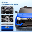 Jojoka Baby Car 24V 2-Seater SUV Licensed Chevrolet Blazer Ride On Toy w/Parent Remote Control,4xSpring Suspension, Wireless Music, Electric Vehicle Car for Kids Ages 3-8,Blue by TinyTreasures Baby Boutique