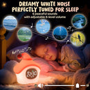 Star Alarm Clock with Night Light for Kids with Sleep Training and Sound Machine, Rechargeable Silicone Lamp OK to Wake Clock，Cute Animal Tabletop Lamp, Perfect Sleep Companion for Boys Girls, Pink by TinyTreasures Baby Boutique