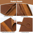 Jack&Chris Genuine Leather Passport Holder For Travel, RFID Blocking Handmade Passport Holder with Card Case Organized & Safe, Quality Travel Essentials for Women and Men for Gifting, Brown by TinyTreasures Baby Boutique