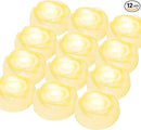 Aignis 12pcs Flameless LED Floating Candles, Ivory Rose Plastic Tealights Battery Operated, 120+ Hours Glow Time, Cozy Light for Romantic Pool/Bathtub/Hot Bath/Wedding Centerpiece Decor(D2.83*H1.42) by CozyNest Decor