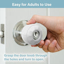 Child Proof Door Knob Covers (4 Pack), Toddler Door Locks, Baby Proof Safety Locks for Doors, Easy Install & No Tools Needed by TinyTreasures Baby Boutique