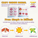 Pigipigi Kids Craft Origami Paper Kit for Kids Ages 5-8 8-12, with Guiding Book, 208 Sheets DIY Art and Crafts Supplies, Colorful Folding Papers Set Projects Gifts Activity for Boy Girl Toys(Cartoon) by TinyTreasures Baby Boutique