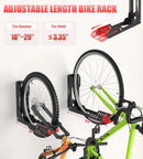Swivel Bike Wall Mount, Space Saving Bike Rack Garage, No Heavy Lifting Required Bicycle Wall Mount, Vertical Wall Bike Hanger Can Holds up to 77 lbs, Red by GreenHaven Gardens
