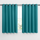 NICETOWN Blackout Curtains 54 inch Length for Bedroom - Grommet Thermal Insulated Extra Wide Window Curtains for Kids Room/Home Office, Peacock Teal, W66 x L54, Set of 2 by TinyTreasures Baby Boutique