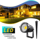 LED Landscape Lights,5W 120V AC Outdoor Pathway Garden Yard Spotlight,IP65 Waterproof Garden Flood Light,Outdoor Spotlight with Stake,UL Cord 5-ft with Plug (Pack of 4, Warm White) by GreenHaven Gardens